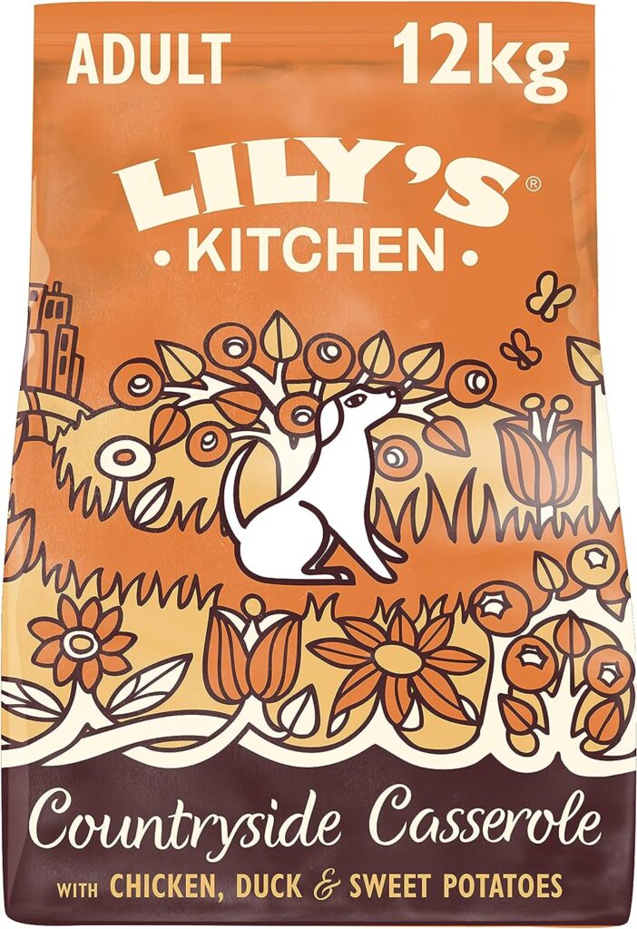 Lilys Kitchen Natural Adult Dry Dog Food Chicken  Duck Grain-Free Recipe 12kg