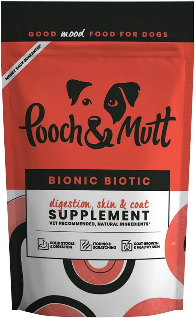 Pooch  Mutt - Bionic Biotic, Supplement for Dog Digestion (Healthy Skin and Glossy Coat), 200g