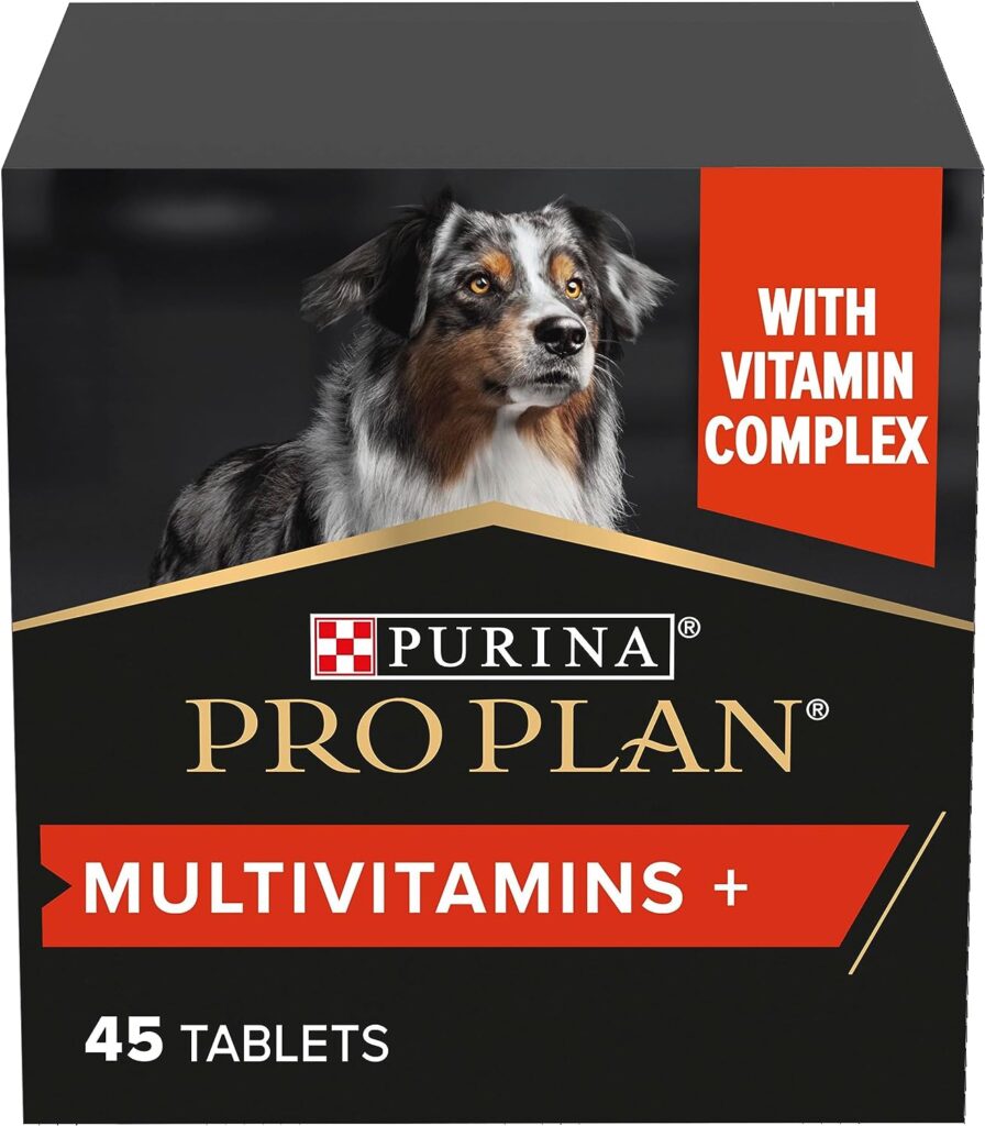 Pro Plan Dog Multivitamins Supplement | Supports vitality, overall health| with vitamin B complex | all breed | Adult and Senior dogs | 45 Tablets
