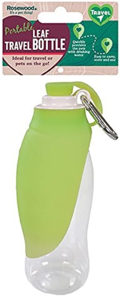Rosewood PORTABLE LEAF TRAVEL BOTTLE,Clear/Green