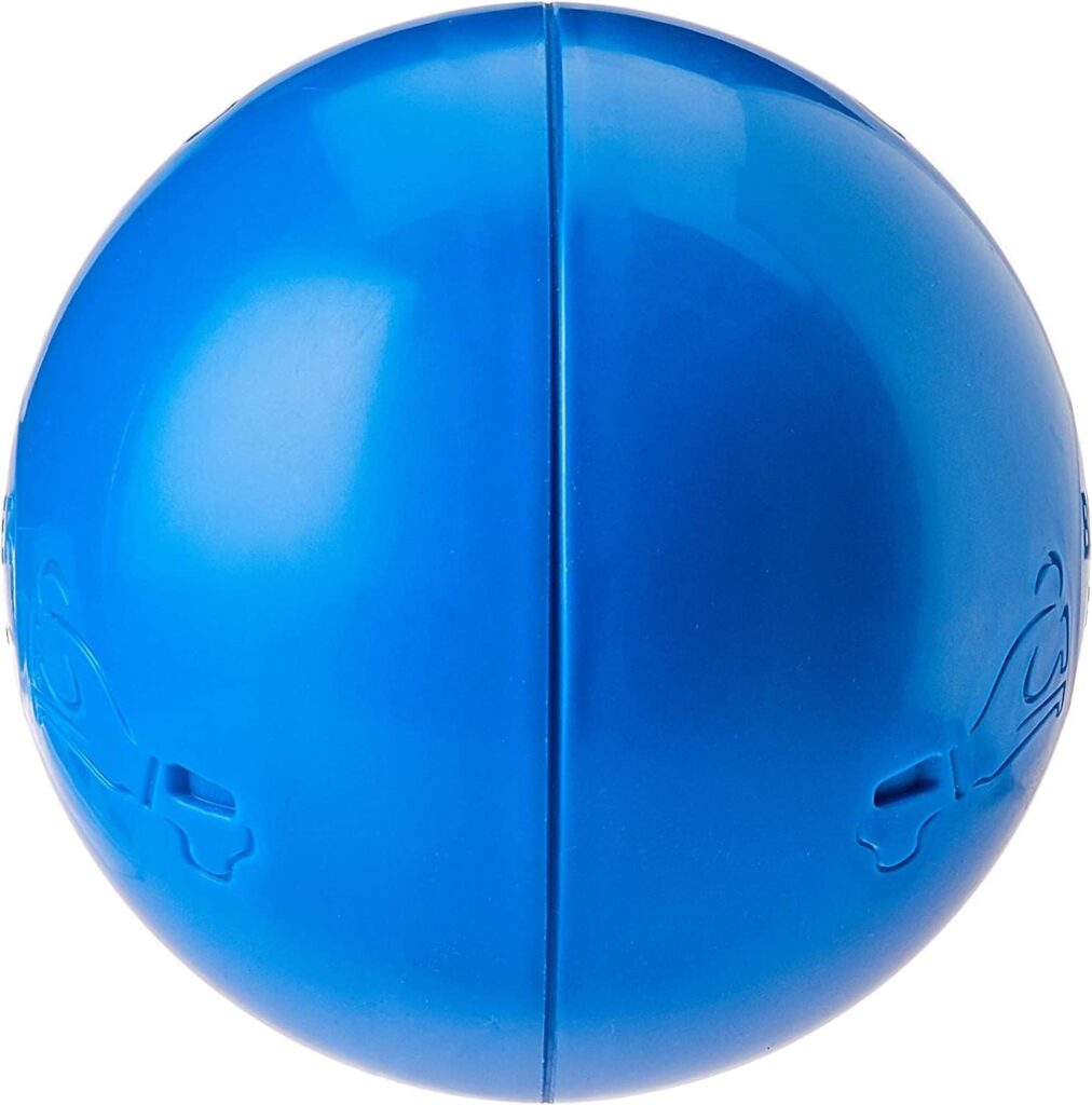Boomer Ball 6 inch, Virtually Indestructible Best Dog Toy, Boredom Busting Football, Tough  Durable Medium Dog Ball, Floats on Water, Great for Mental Stimulation  High Energy Dogs, Assorted Colours