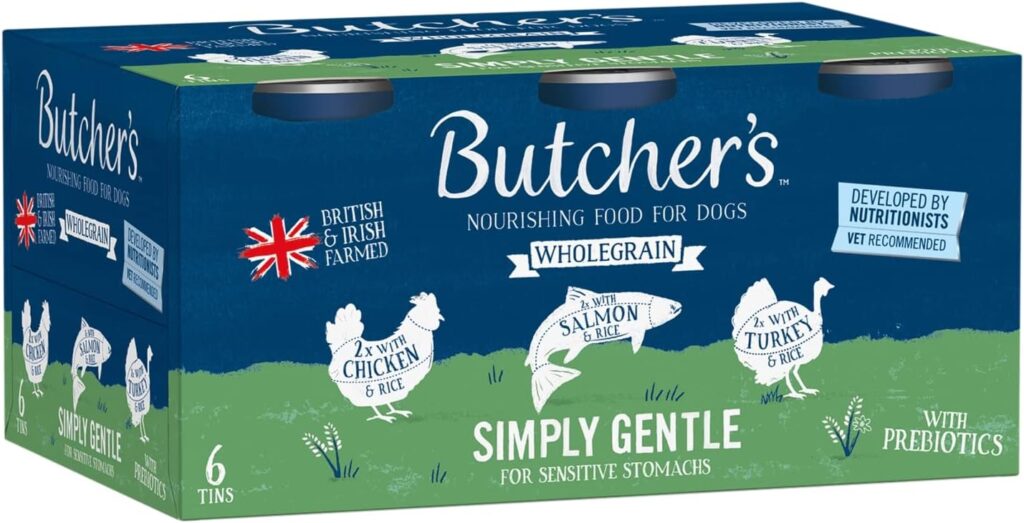 Butchers Simply Gentle Dog Food Tins, 6 x 390 g, Clear