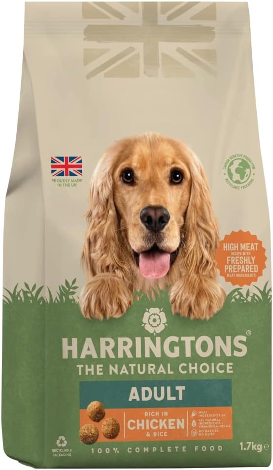 HARRINGTONS Dry Food for Dogs, Chicken  Rice, 1.7kg