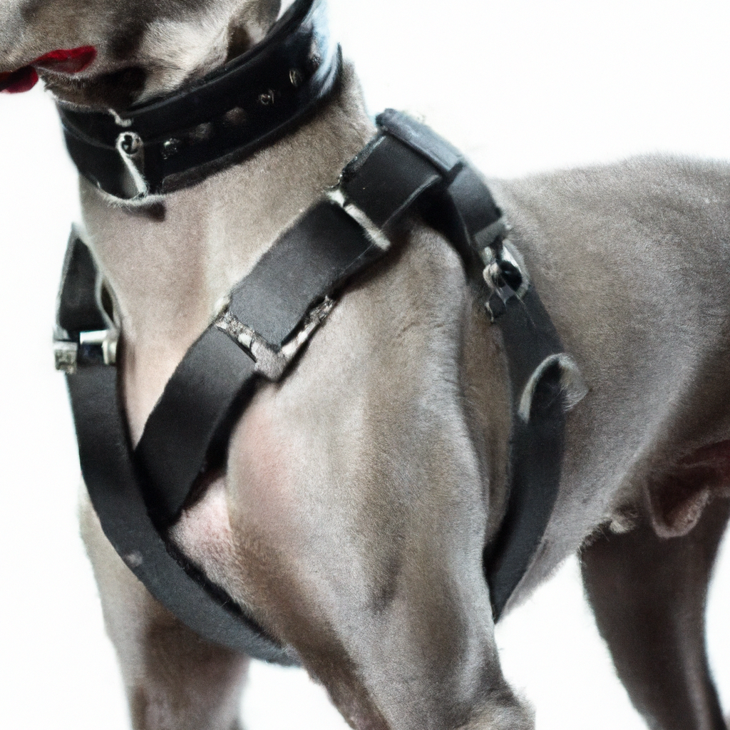 MD Beautiful Grey Set Leather Dog Harness, Collar and Lead Medium Size with French Bulldog Badges